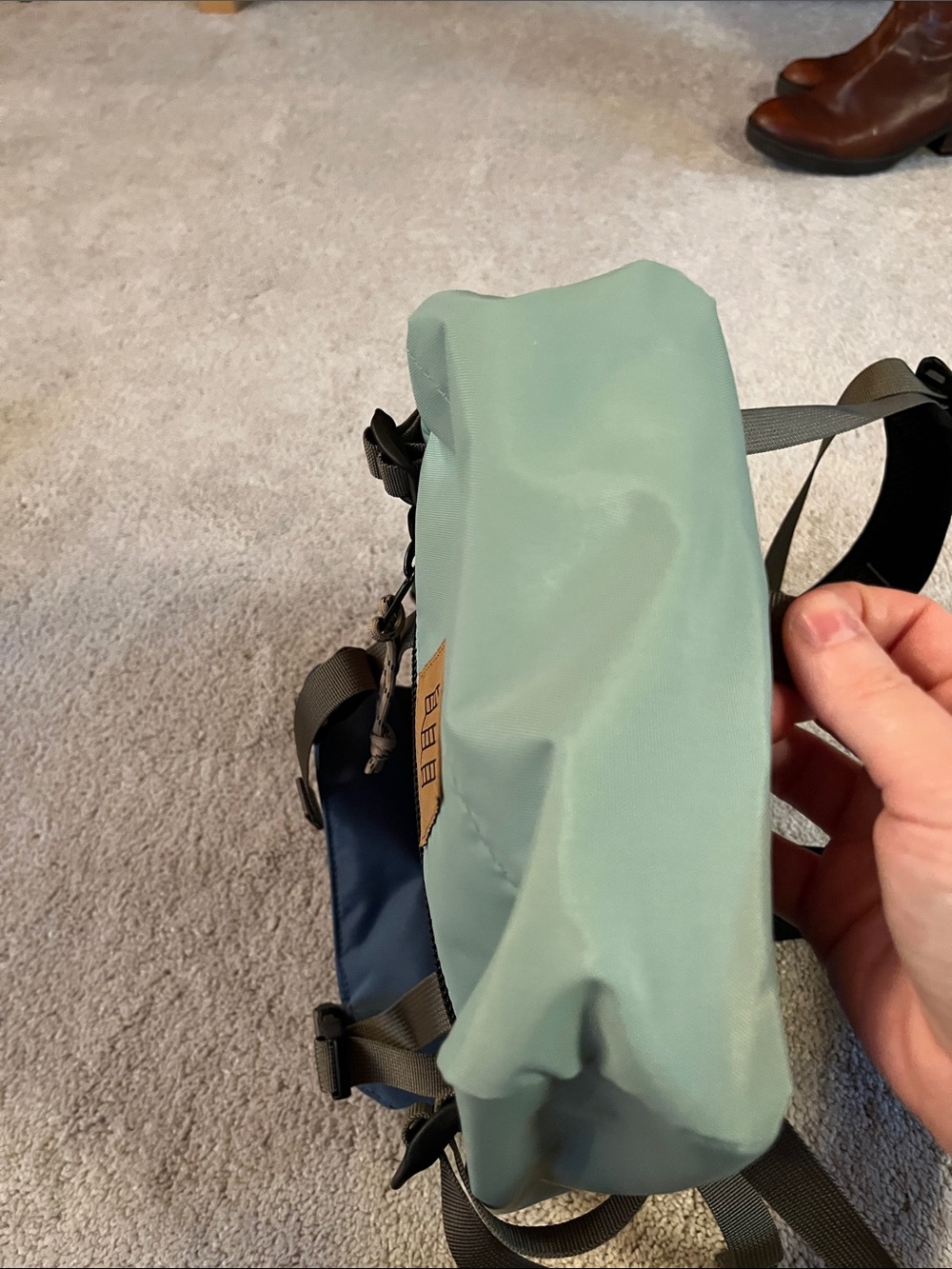Topo Designs Mini Rover Navy and Teal Backpack - Picture 3 of 8